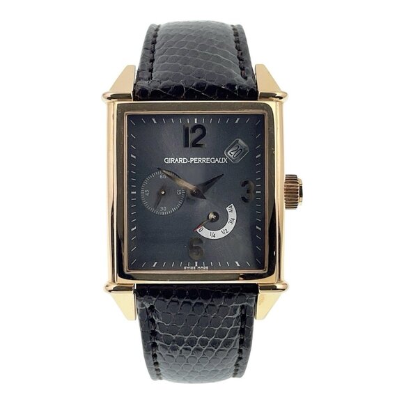 Girard Perregaux Vintage 18k Rose Gold Grey Dial 32mm Automatic Men's Watch 2585 - Picture 1 of 8